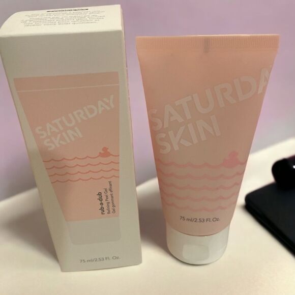 Saturday Skin RubADub Refining Peel Gel 2.53 oz  Exfoliating Cleanser NIB sealed - Picture 4 of 7